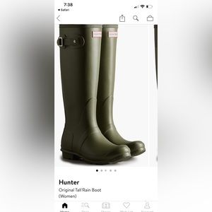 Hunter original tall rainboot